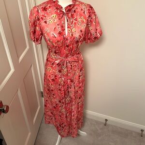 Cheery pink floral by Never Fully Dressed. SZ 8.